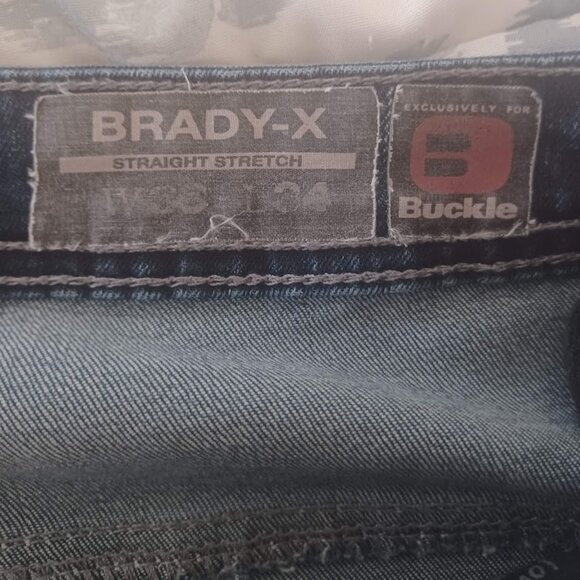 Buffalo David Bitton Men’s Brady-X Straight Stretch Jeans 36×34 Medium Blue Wash - Picture 9 of 10